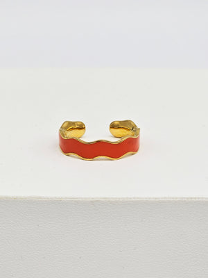 Enamel Wave Ring