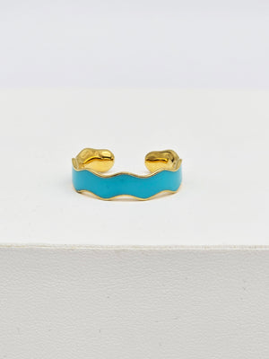 Enamel Wave Ring