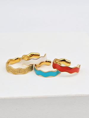 Enamel Wave Ring