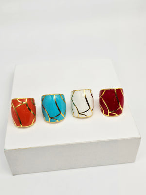 Enamel Statement Ring