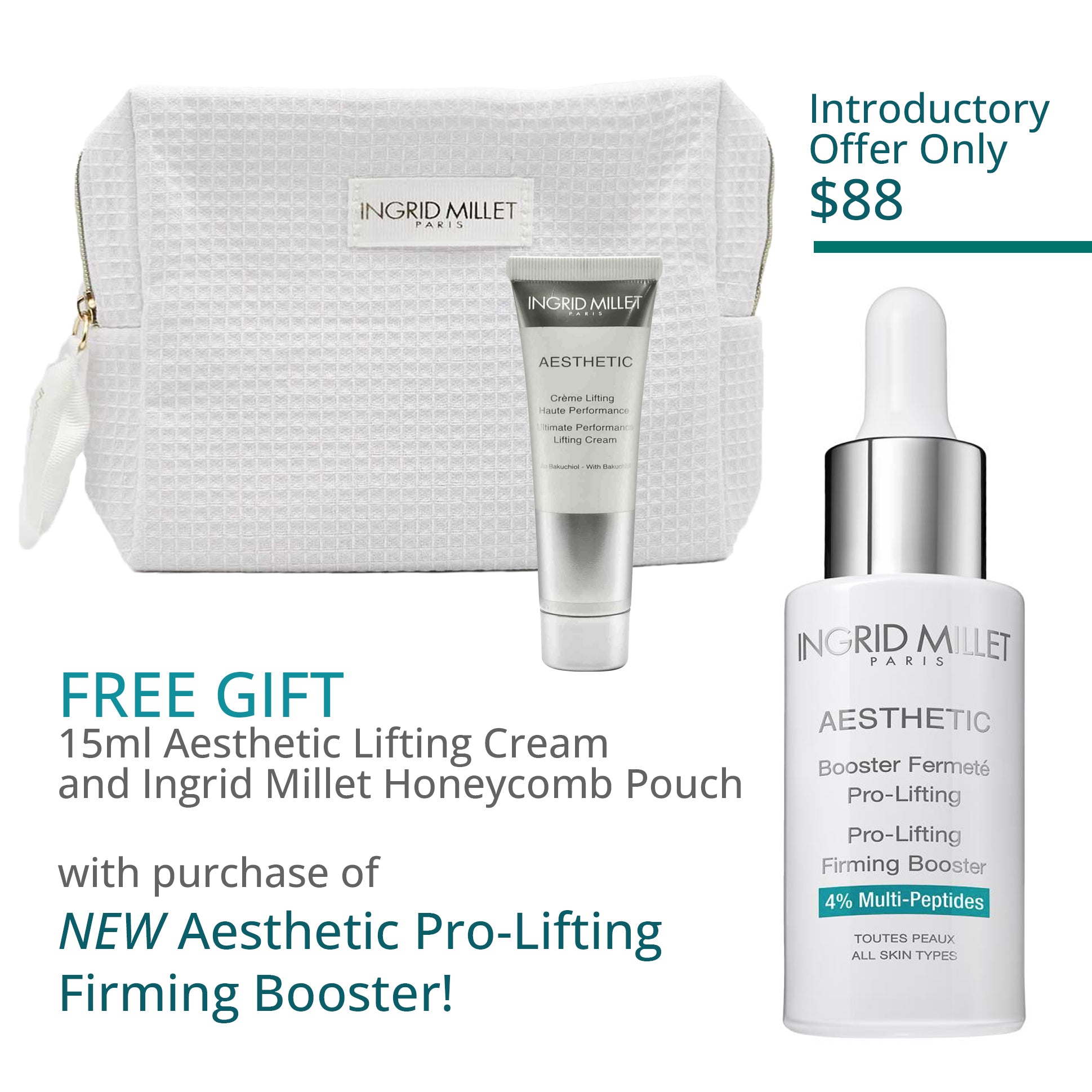 NEW! Ingrid Millet Aesthetic Pro-Lifting Firming Booster & Gift with Purchase!