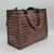 Taupe Crocodile Print Calf Leather Jewel Handle Bag