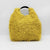 Italian Yellow Lamb Fur Calf Leather Handbag
