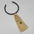 Italian Black Resin Collar Gold Butterfly / Gold Beads Necklace