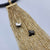 Italian Black Resin Collar Gold Butterfly / Gold Beads Necklace