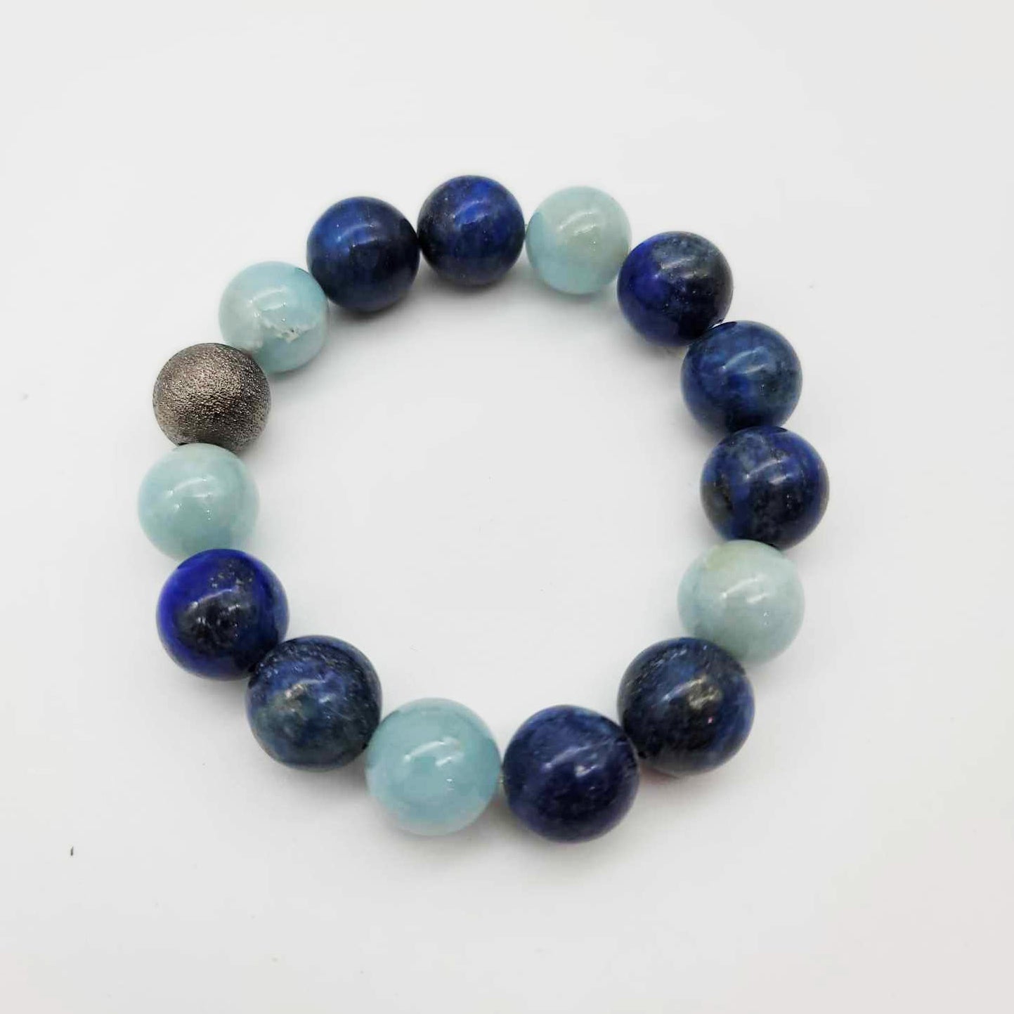 Lapis/Aquamarine Bracelet