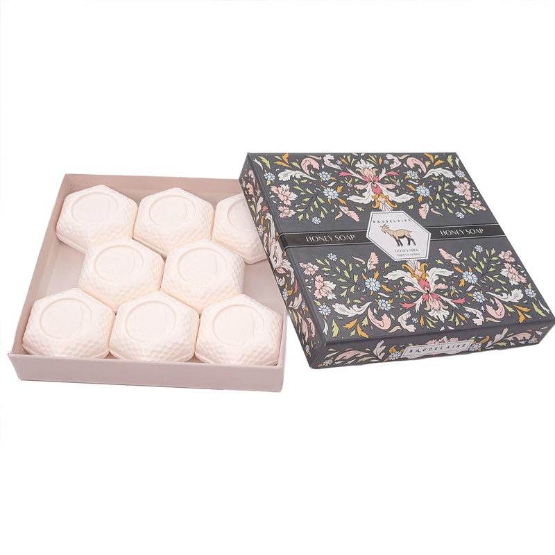 Baudelaire Goats Milk Honey Soap Gift Box - 8 Bars