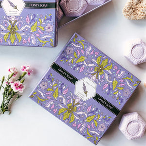 Baudelaire Lavender Honey Soap Gift Box - 8 Bars