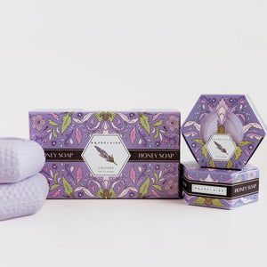 Baudelaire Lavender Honey Soap Gift Box - 2 Bars