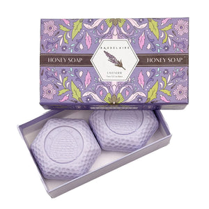 Baudelaire Lavender Honey Soap Gift Box - 2 Bars