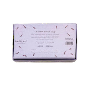 Baudelaire Lavender Honey Soap Gift Box - 2 Bars