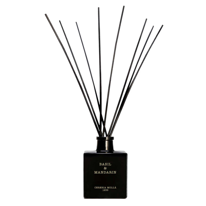 Cereria Molla Basil & Mandarin Black Reed Diffuser