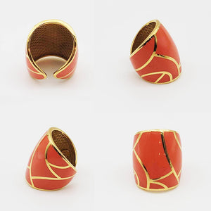 Enamel Statement Ring