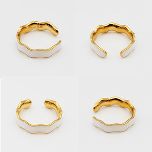 Enamel Wave Ring