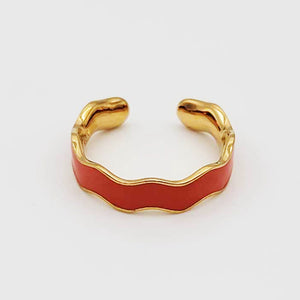 Enamel Wave Ring