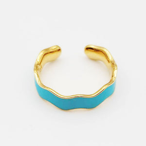 Enamel Wave Ring