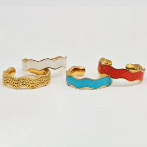 Enamel Wave Ring