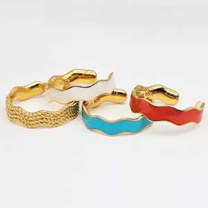 Enamel Wave Ring