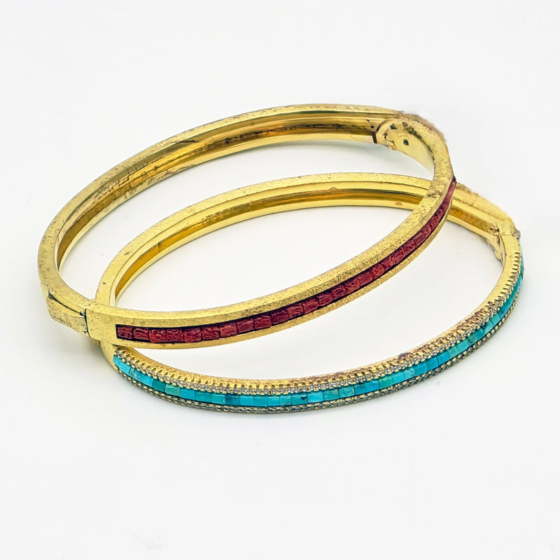 Inlay Bangle Bracelet