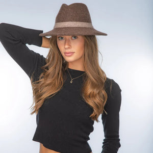 Classic Wool Blend Fedora Hat