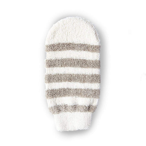 Striped Bath Mitt