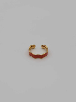 Enamel Wave Ring
