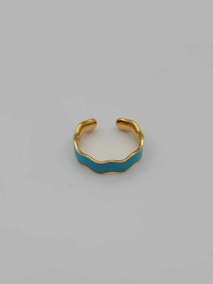 Enamel Wave Ring